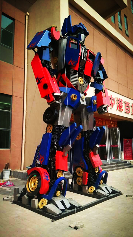 变型金刚手工制作_金刚变形人物全部介绍_开业庆典用变形金刚模型厂家