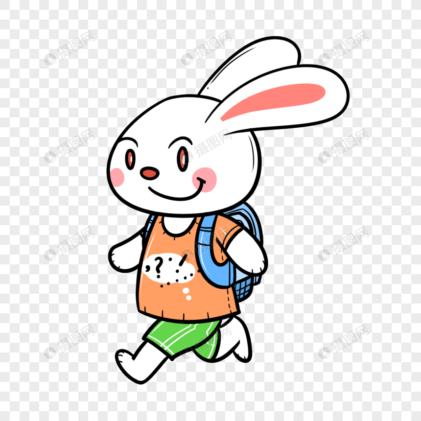 小白兔上学校_爱上学的小白兔视频故事_小白兔上学的故事