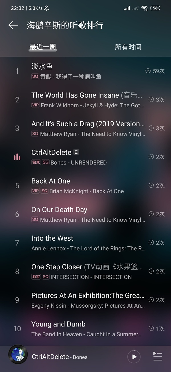 网易云音乐听歌排行第一_网易云排名榜在线听歌_网易云音乐听歌排行不见了