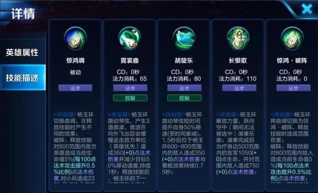 杨玉环技能_杨玉环技能详解_杨玉环技能释放顺序