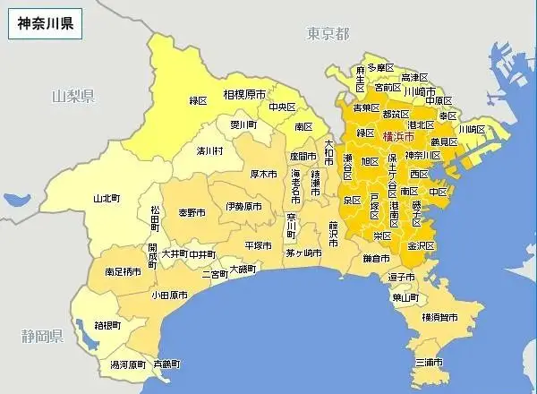 神奈川县_神奈川的县厅所在地_神奈川县怎么读